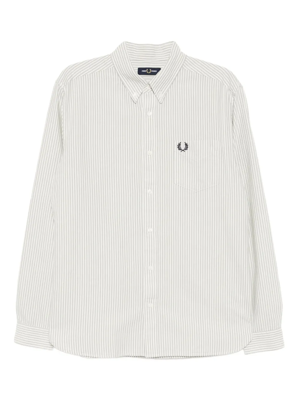 Fred Perry Gestreept overhemd Groen