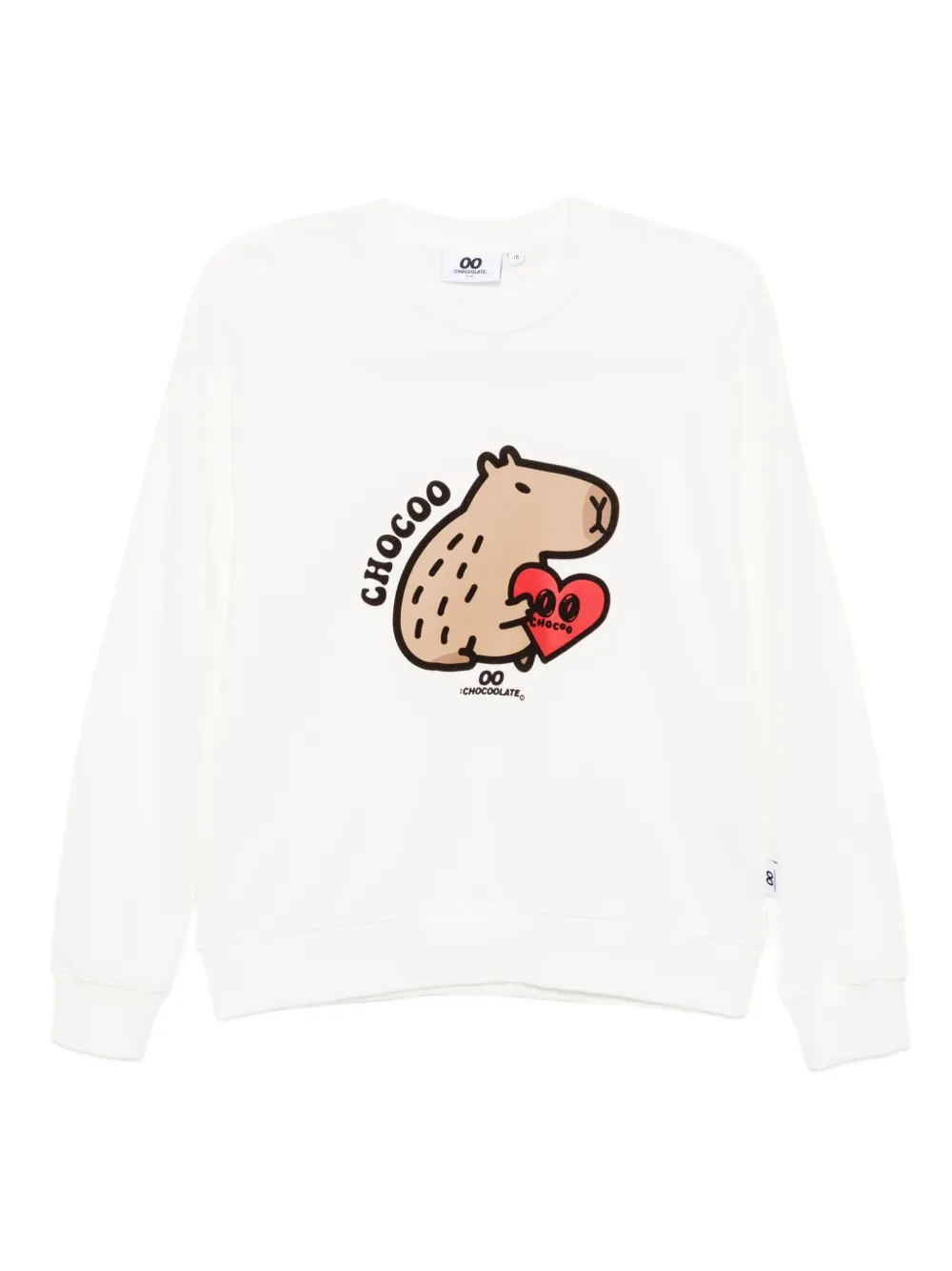 Chocoolate Logo-printed Sweatshirt In White