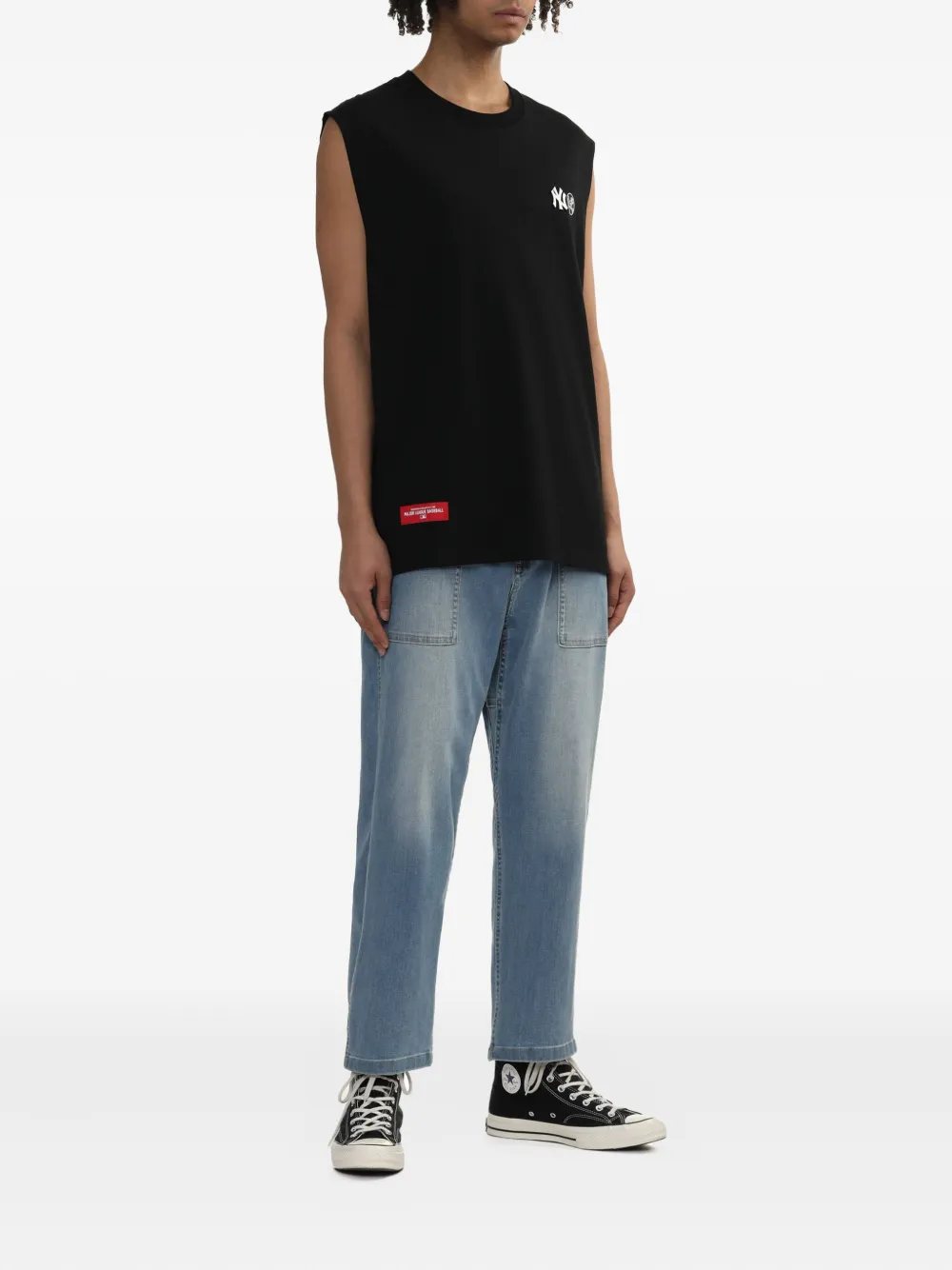 NEW ERA CAP sleeveless logo-detail vest - Zwart