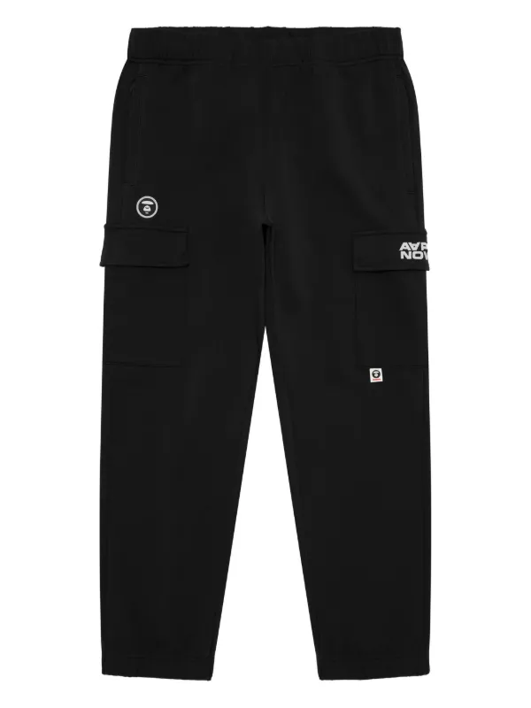 A Bathing Ape ブラック トラックパンツ M AAPE BY *A BATHING APE® トラックパンツ | ブラック | FARFETCH JP
