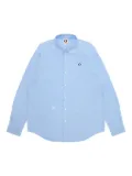 AAPE BY *A BATHING APE® logo-patch oxford shirt - Blue