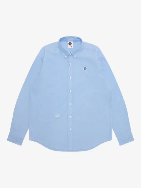 AAPE BY *A BATHING APE® 로고 패치 옥스포드 셔츠