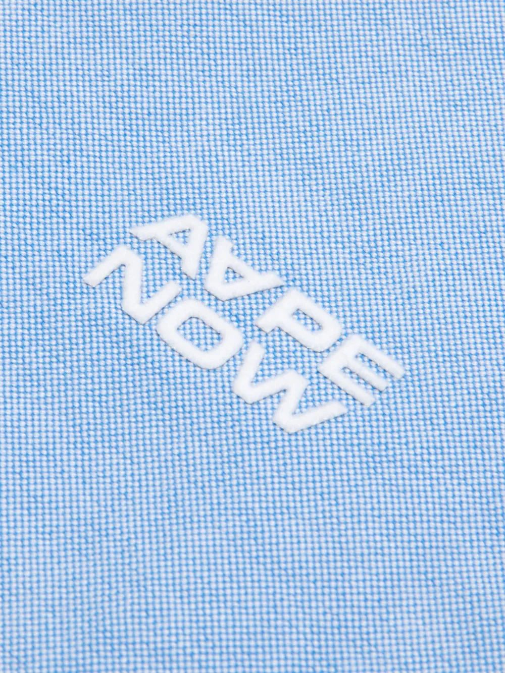 AAPE BY *A BATHING APE Oxford overhemd met logopatch Blauw