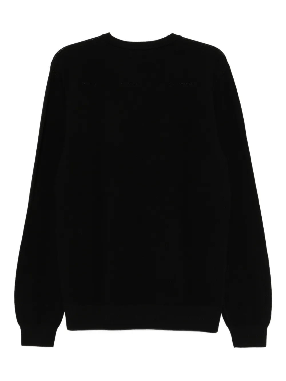 Fred Perry piqué-stitched top Zwart