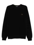 Fred Perry piqué-stitched top - Black