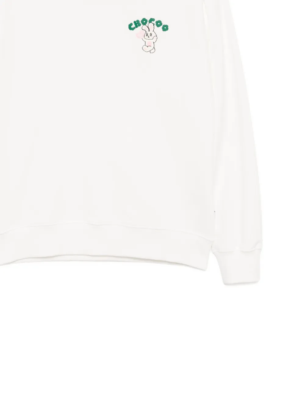 CHOCOOLATE Sweater met geborduurd logo Wit