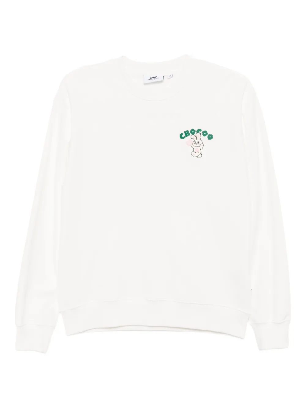 CHOCOOLATE logo-embroidered sweatshirt | White | Image 1