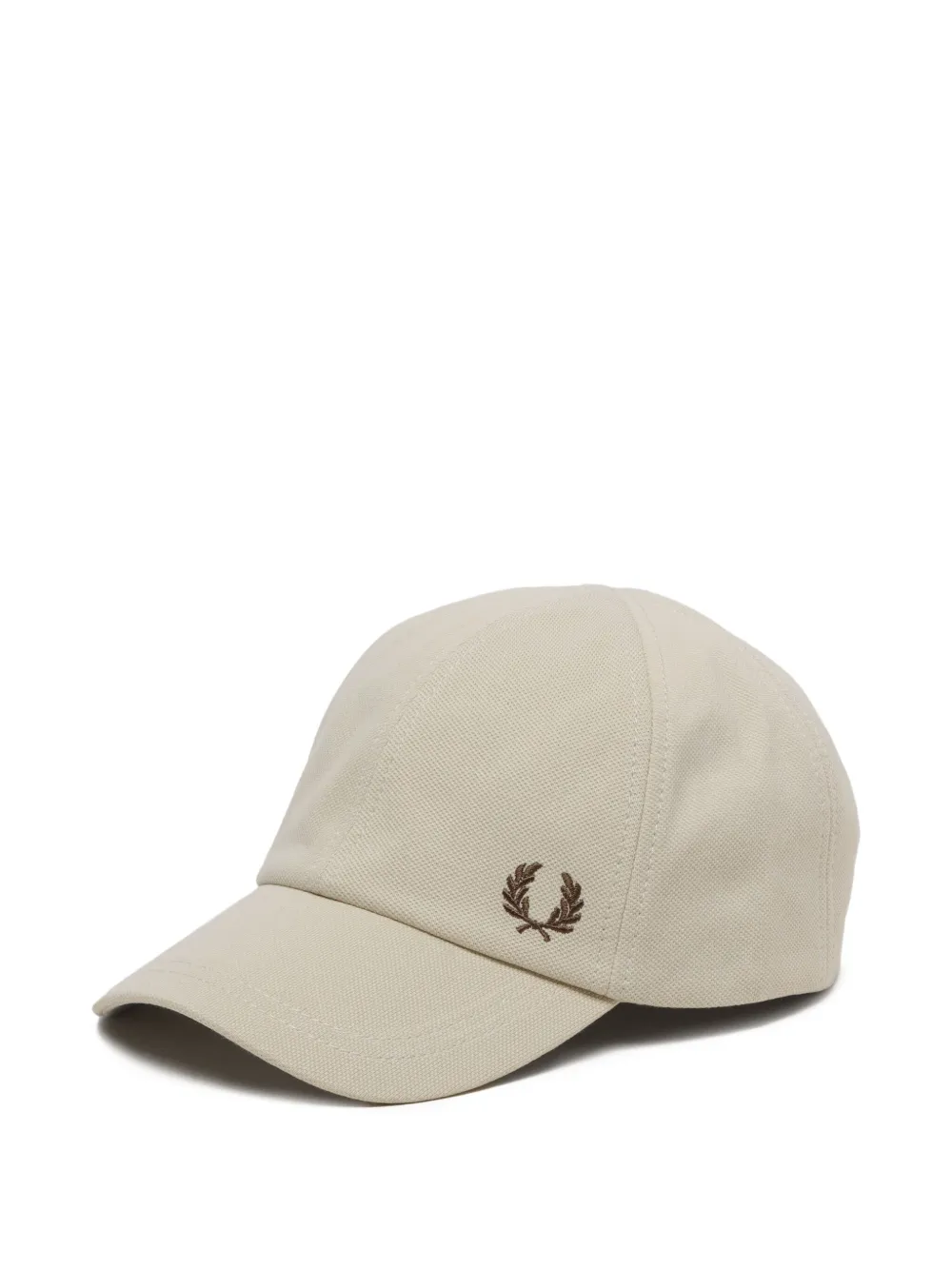 Fred Perry Honkbalpet met geborduurd logo Beige