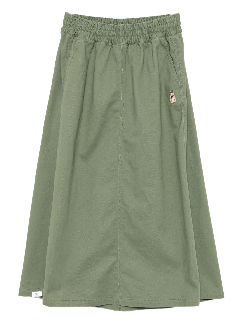 CHOCOOLATE a-line midi skirt | Green | Image 1