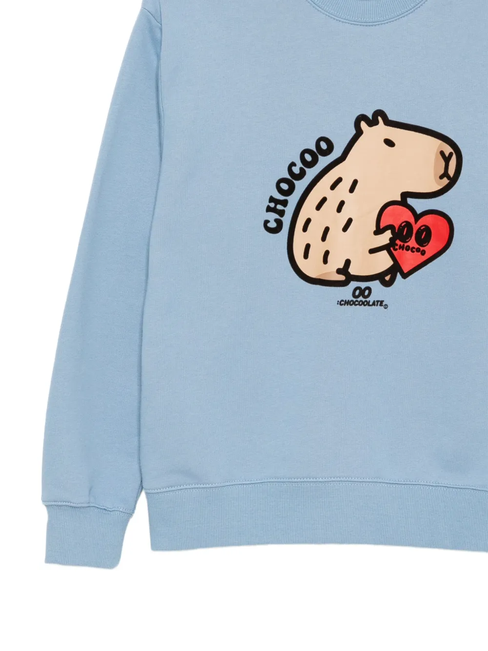 CHOCOOLATE Sweater met logoprint Blauw