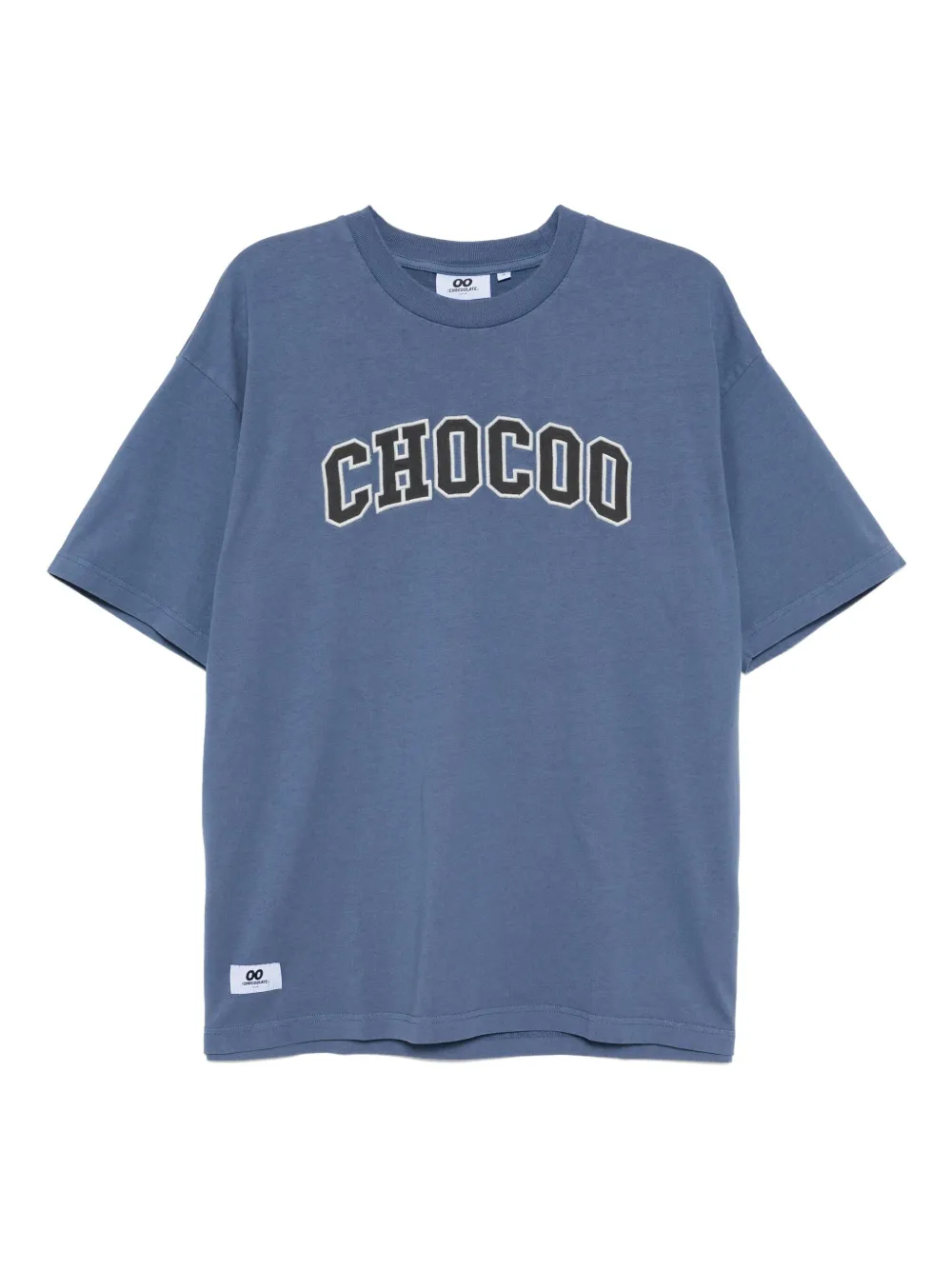 CHOCOOLATE logo-embroidered T-shirt Blauw