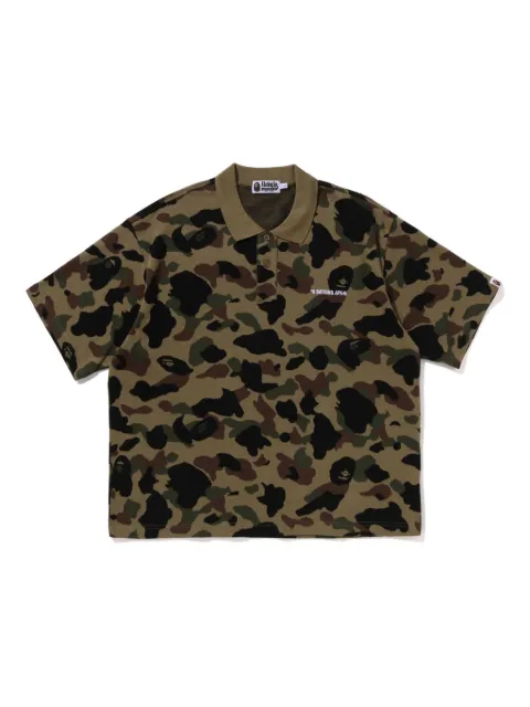 A BATHING APE® camouflage-pattern polo shirt