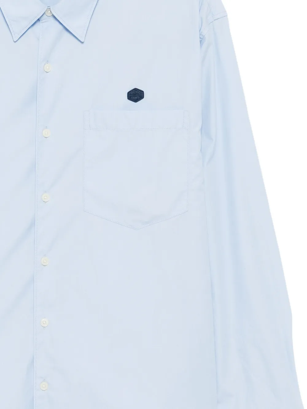 CHOCOOLATE Overhemd met logopatch Blauw