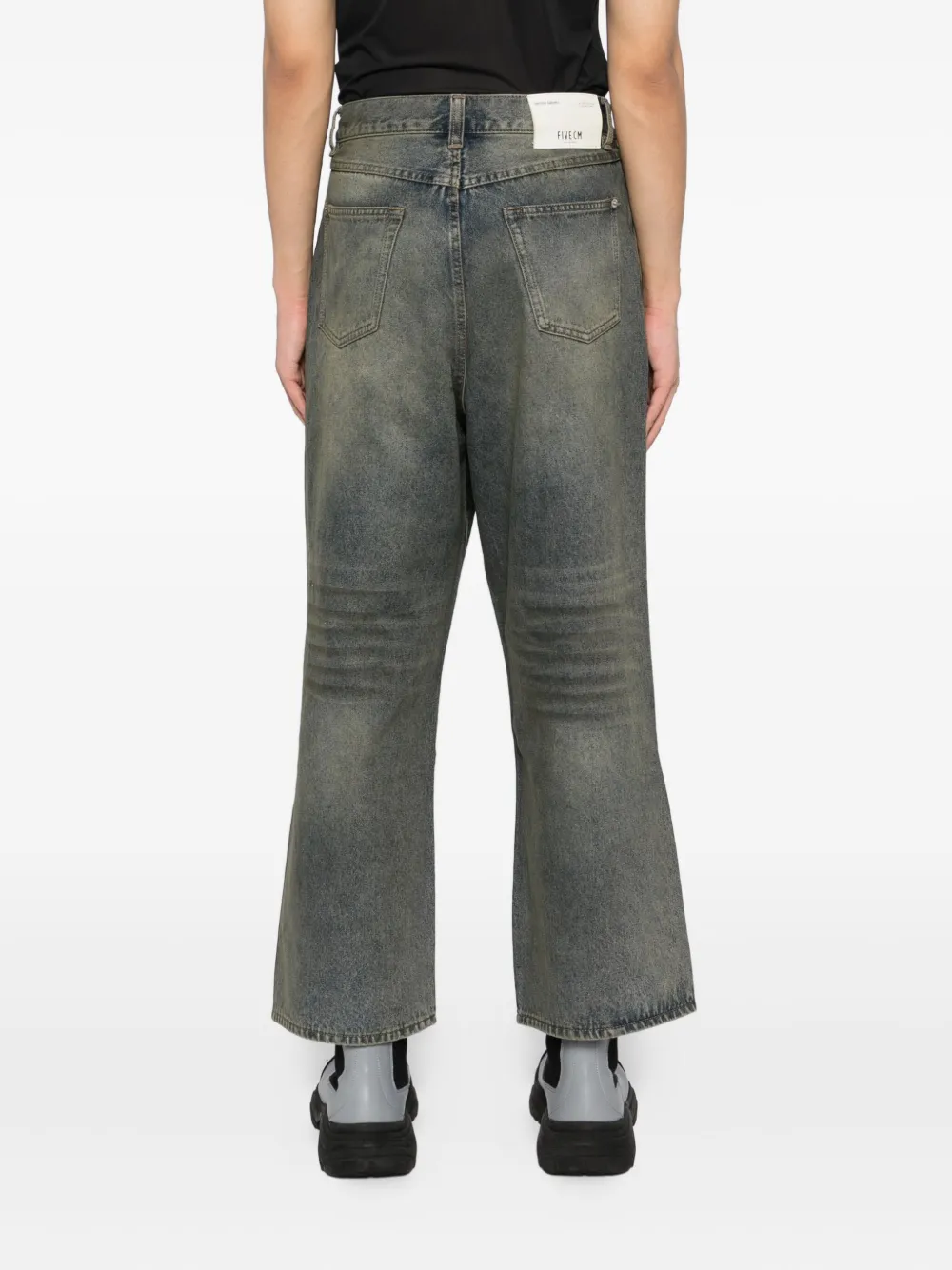 FIVE CM Gerafelde jeans Blauw