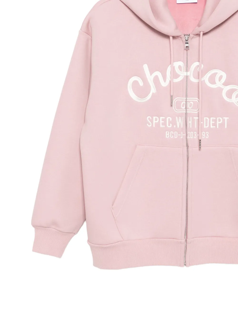 CHOCOOLATE Sweater met geborduurd logo Roze