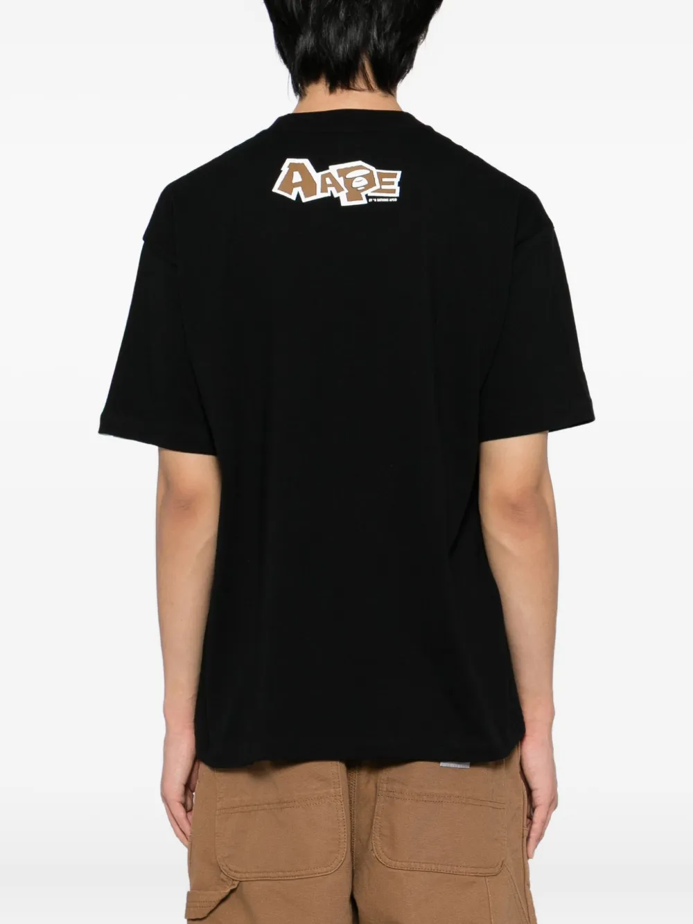 AAPE BY *A BATHING APE T-shirt met print Zwart