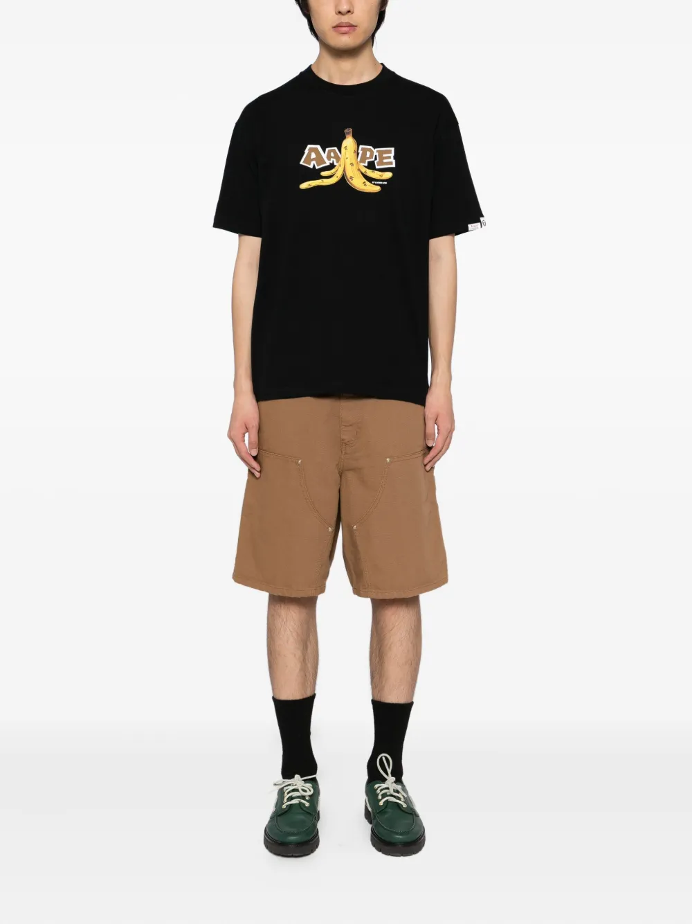 AAPE BY *A BATHING APE T-shirt met print - Zwart