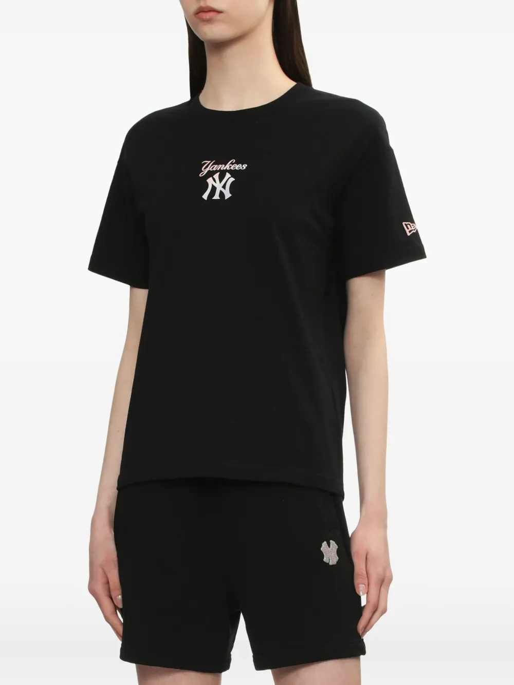 NEW ERA CAP New York Yankees T-shirt met logo Zwart