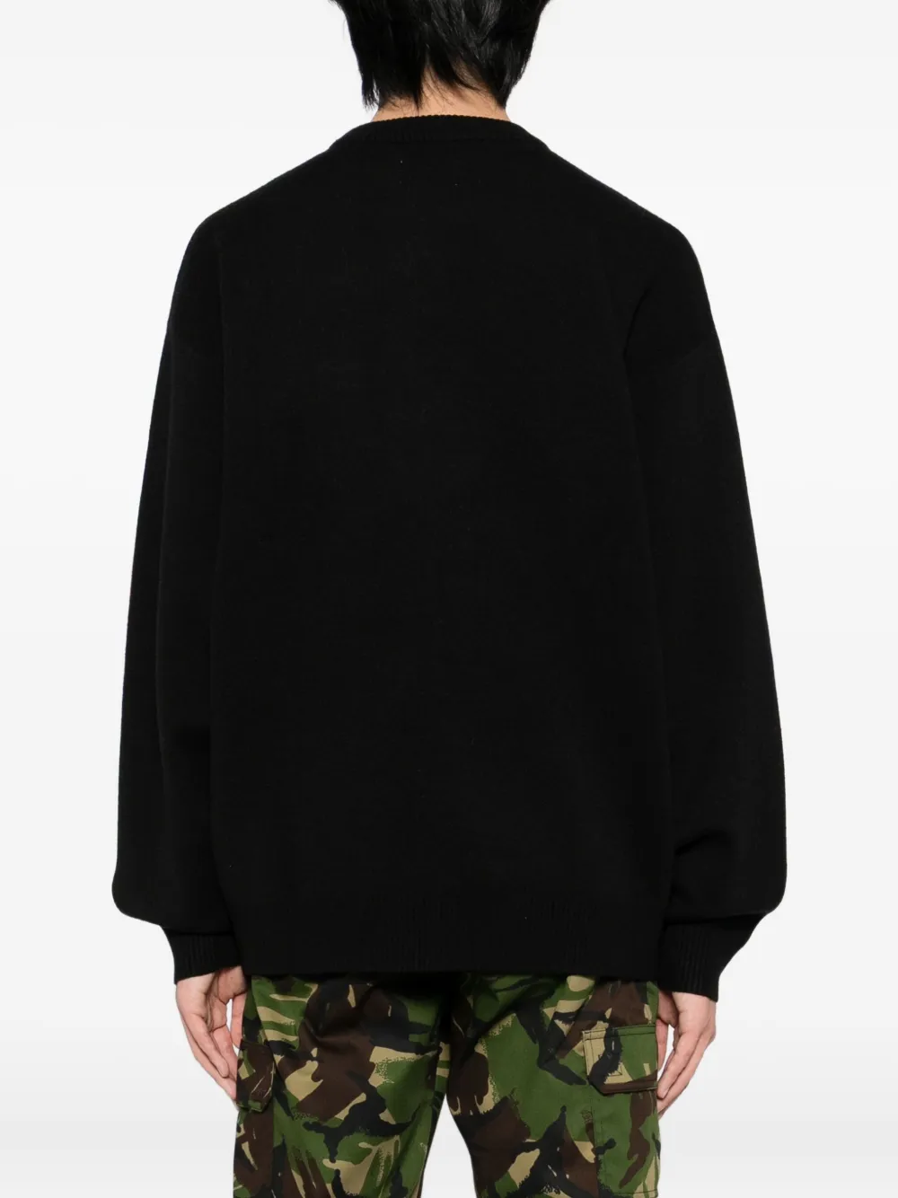 Izzue Bear-print Jumper In Black