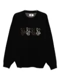 izzue bear-print jumper - Black