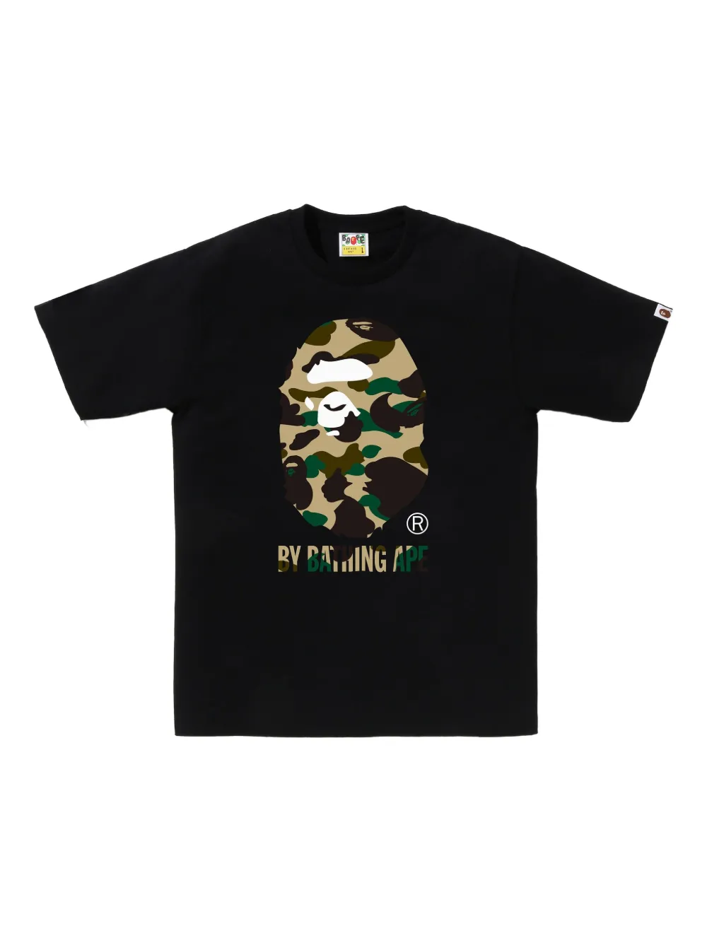 A BATHING APE T-shirt met camouflageprint Zwart