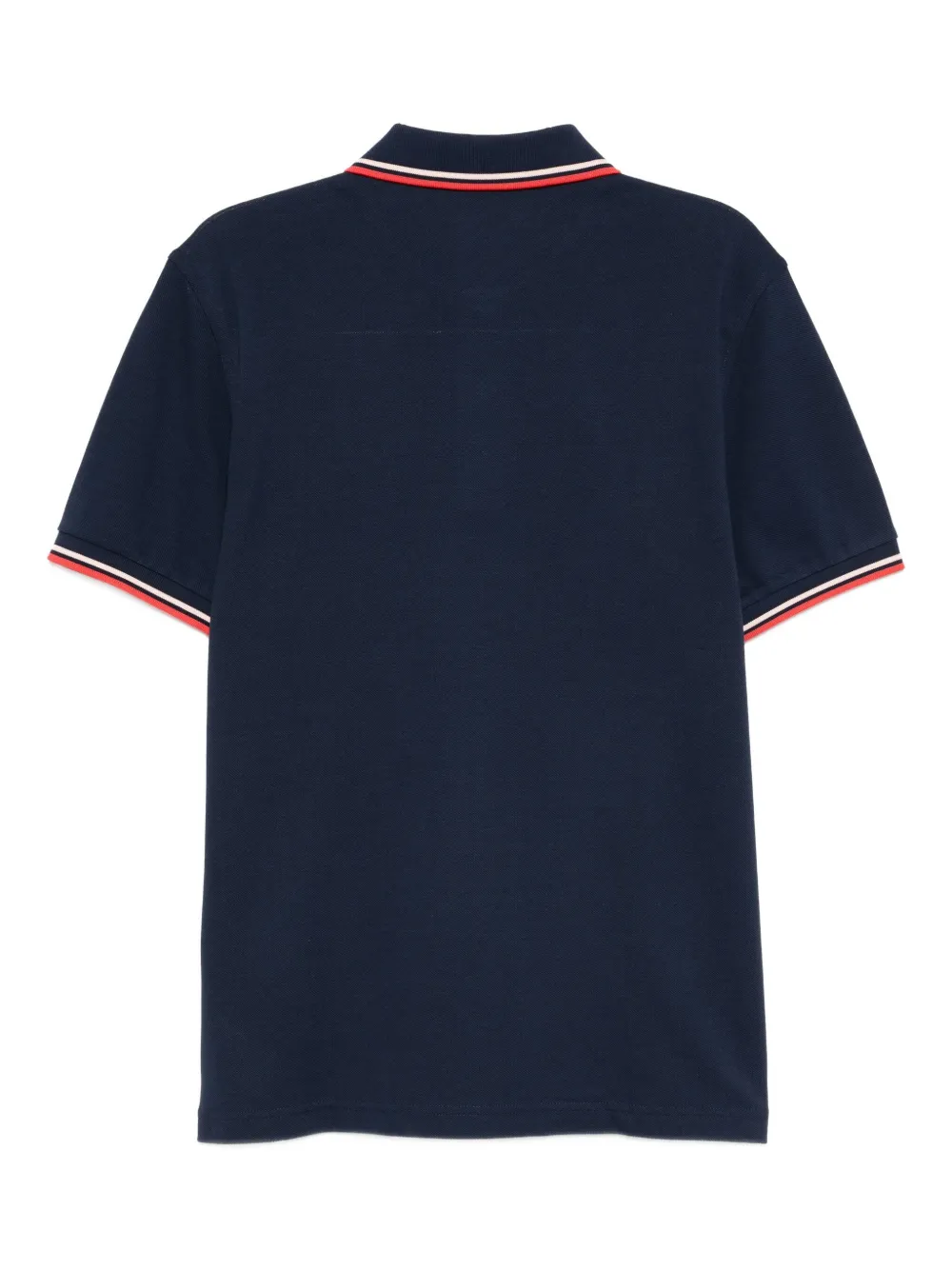 Fred Perry logo-embroidered polo shirt Blauw