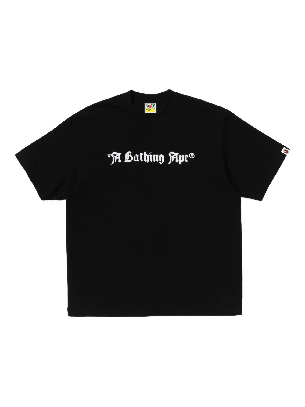 A BATHING APE Katoenen T-shirt met logo Zwart