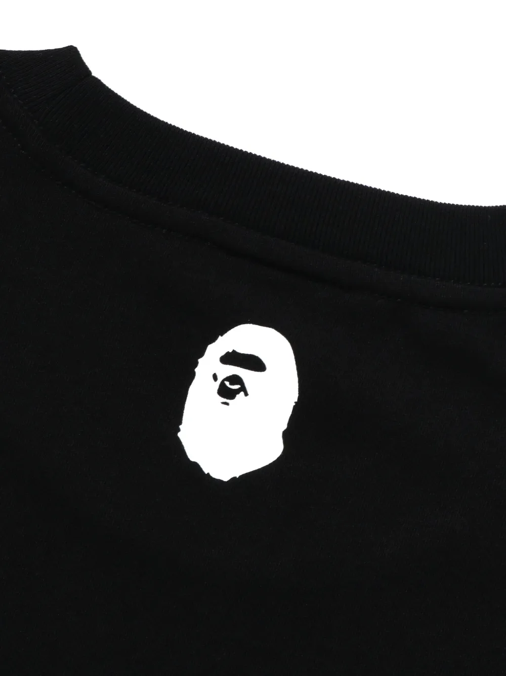 A BATHING APE Katoenen T-shirt met logo Zwart