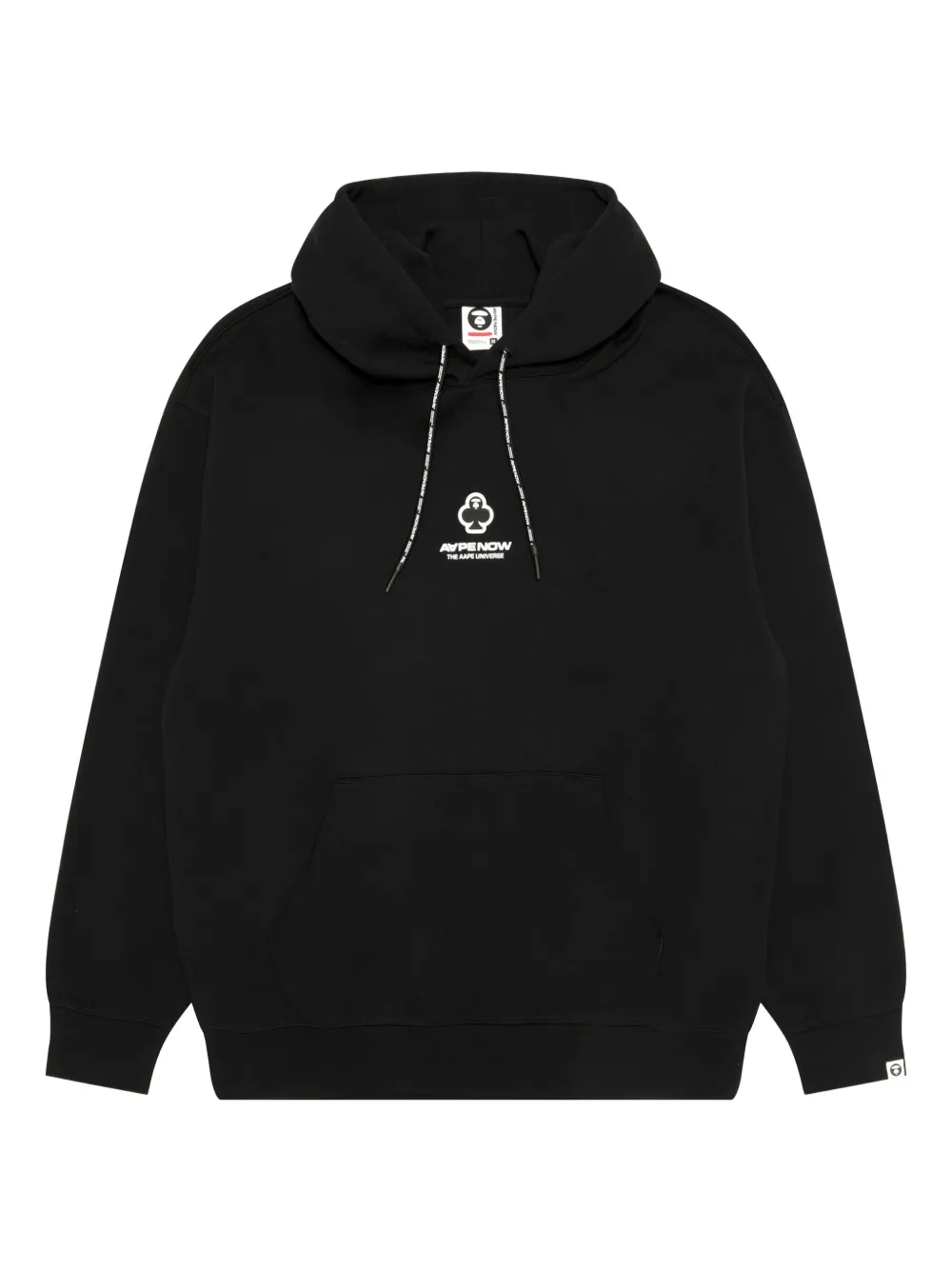 AAPE BY *A BATHING APE® logo-details hoodie - ブラック AAPE BY *A BATHING APE® logo-details hoodie - ブラック