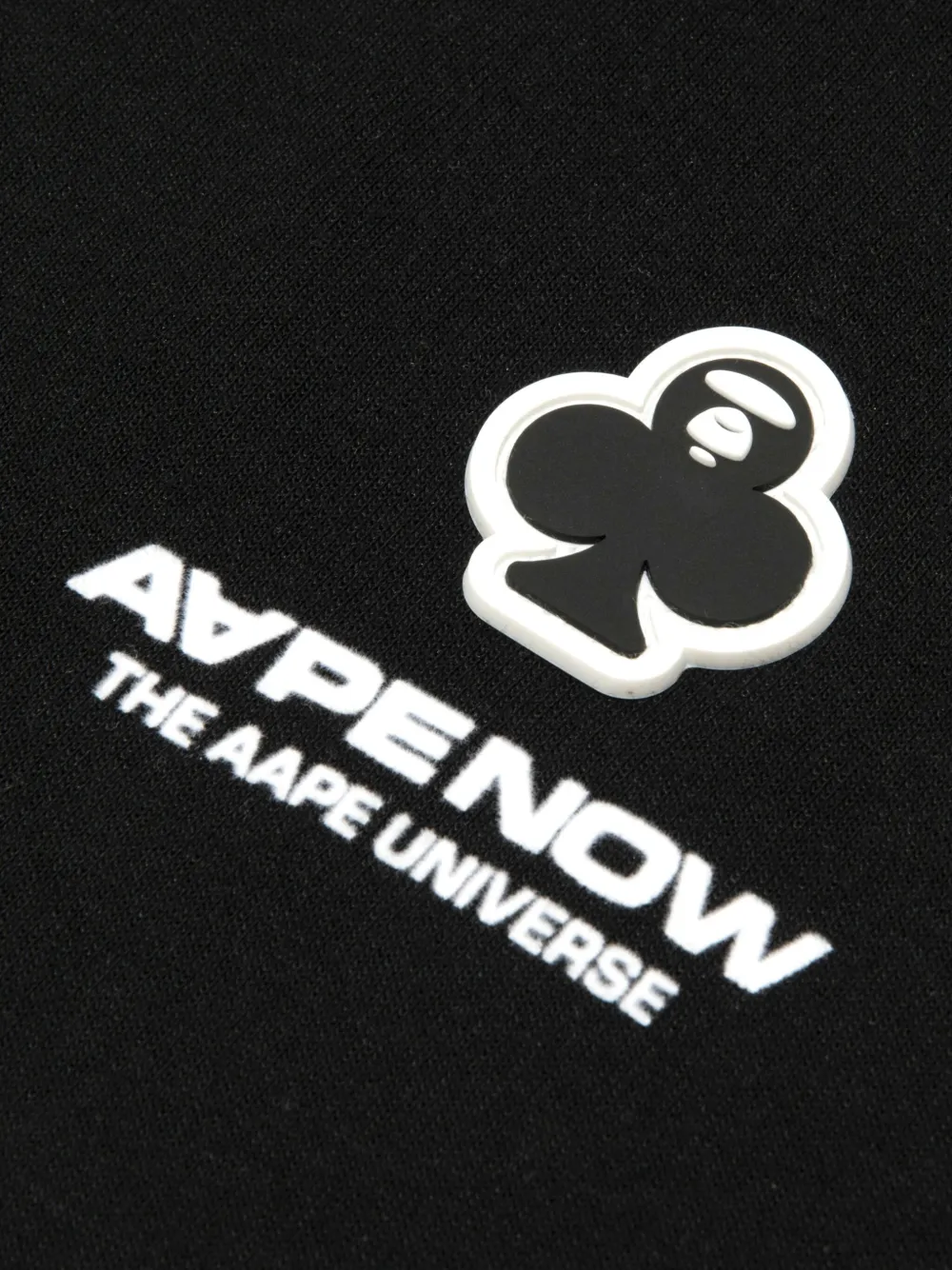 AAPE BY *A BATHING APE Hoodie met logodetail Zwart
