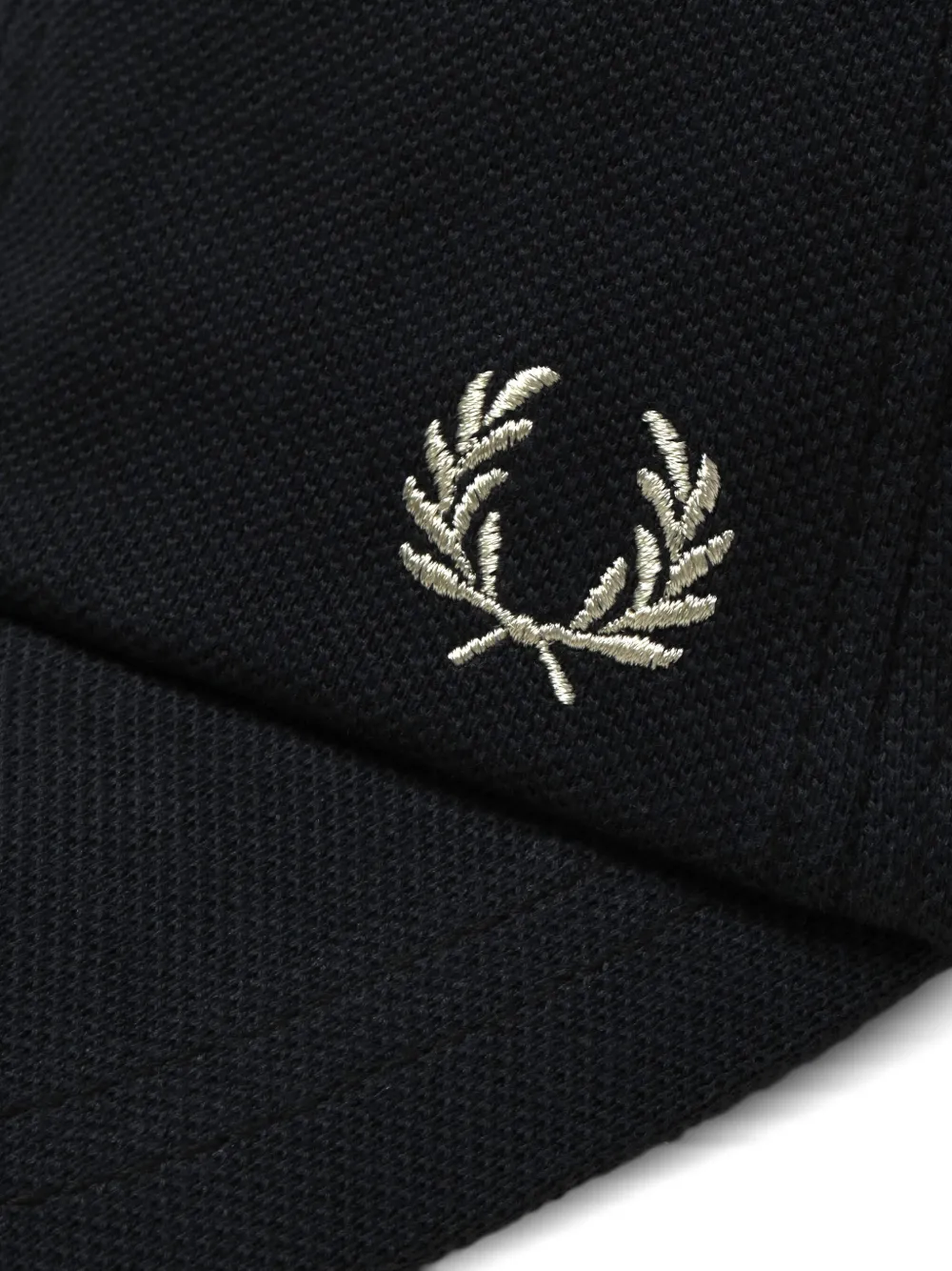 Fred Perry Logo-embroidered Baseball Cap In Black