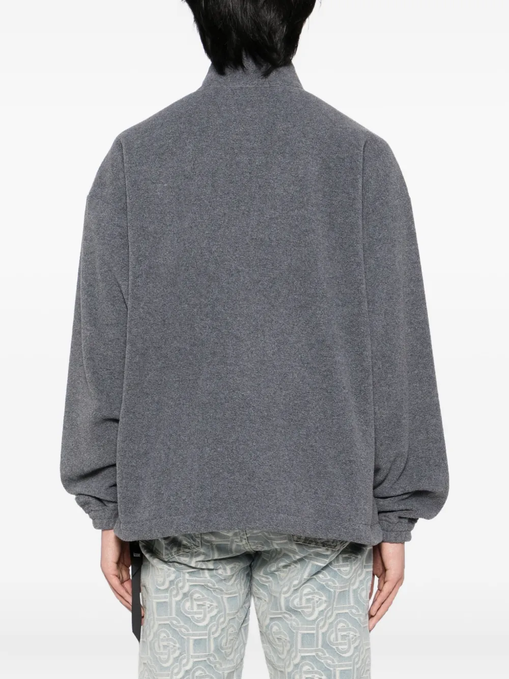Izzue Logo-patch Jacket In Gray