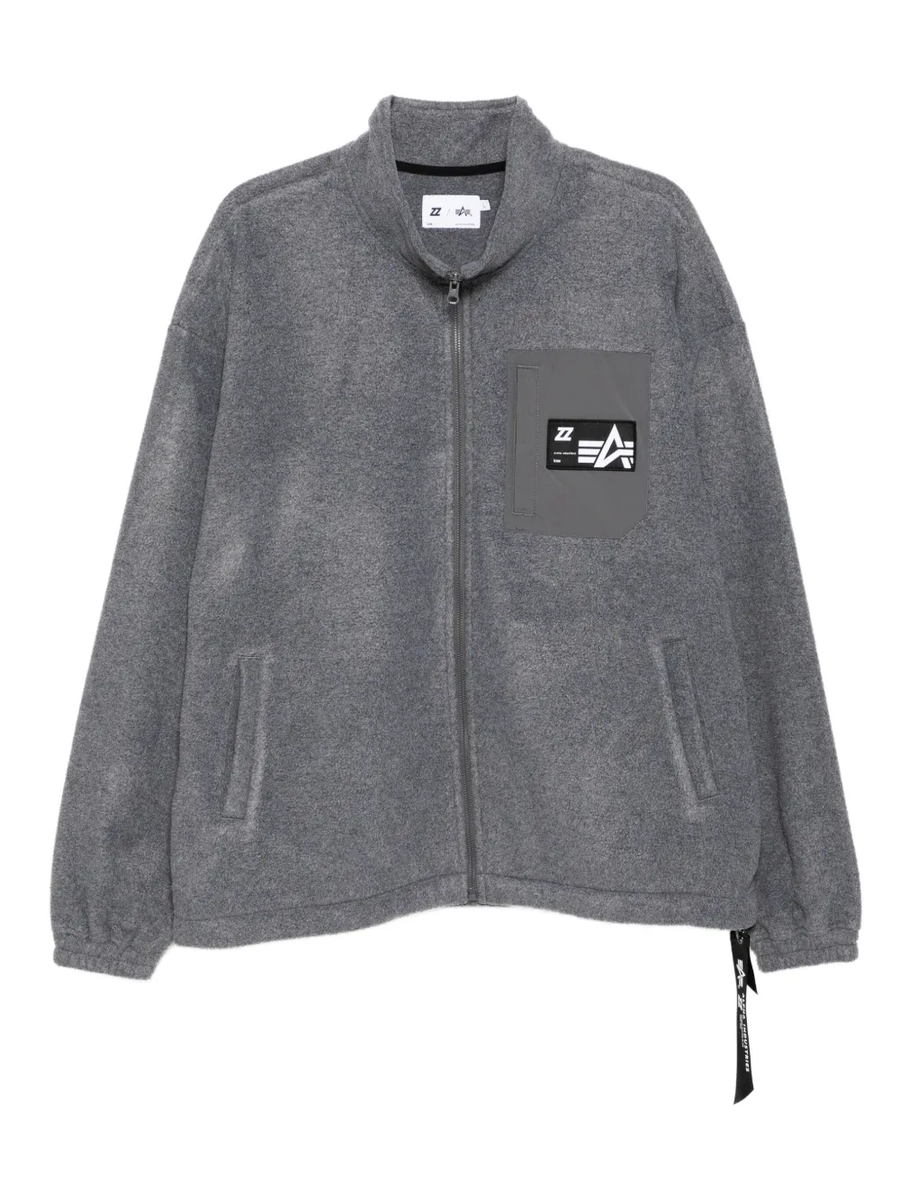 izzue logo-patch jacket | Grey | Image 1