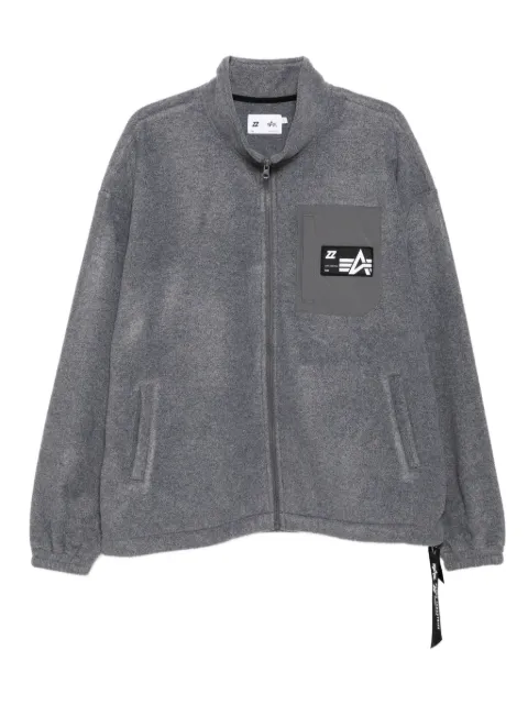 izzue logo-patch jacket