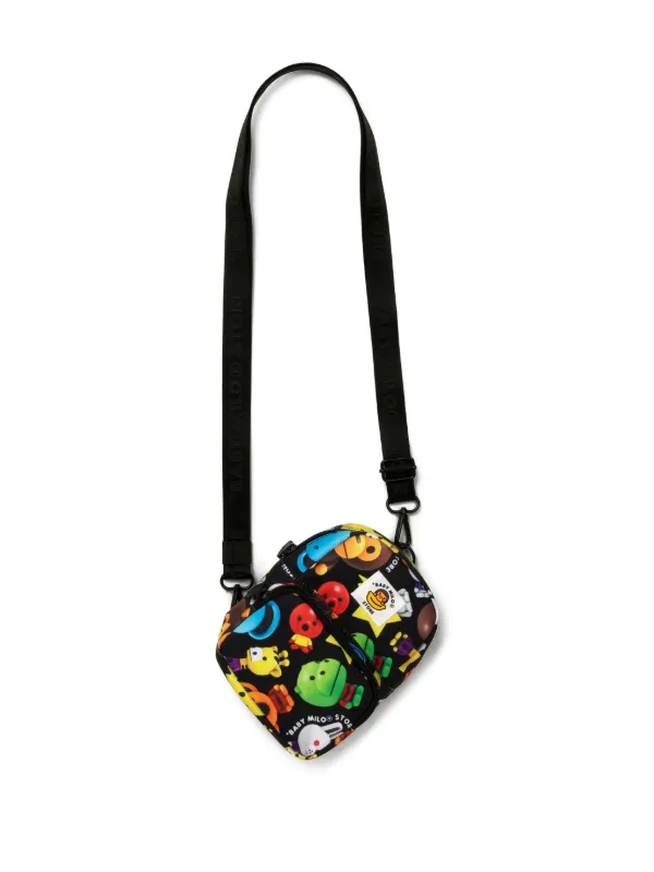 A BATHING APE® プリント バックパック | ブラック | FARFETCH JP