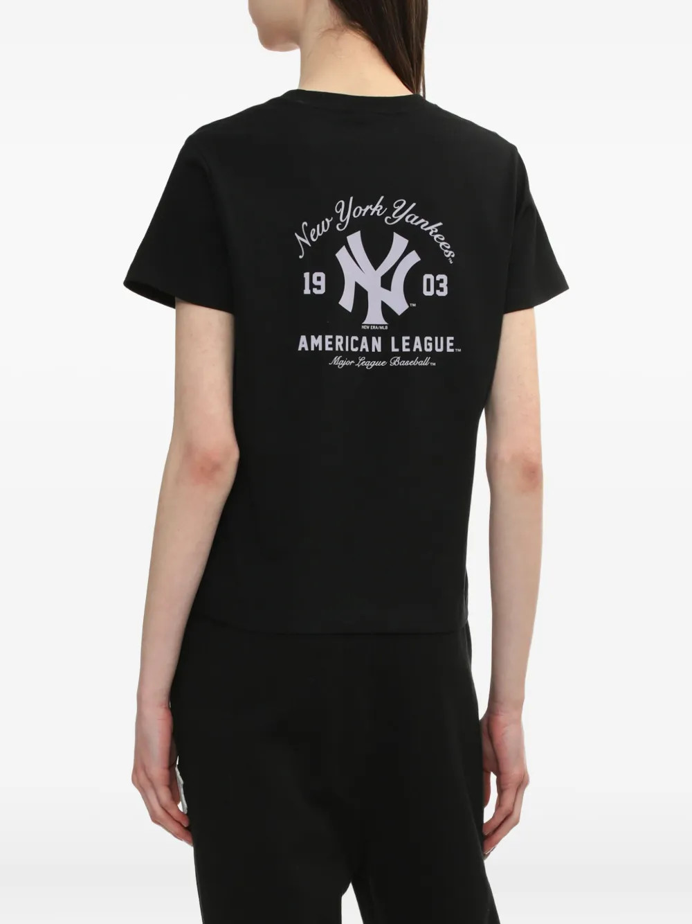 NEW ERA CAP New York Yankees T-shirt met logopatch Zwart