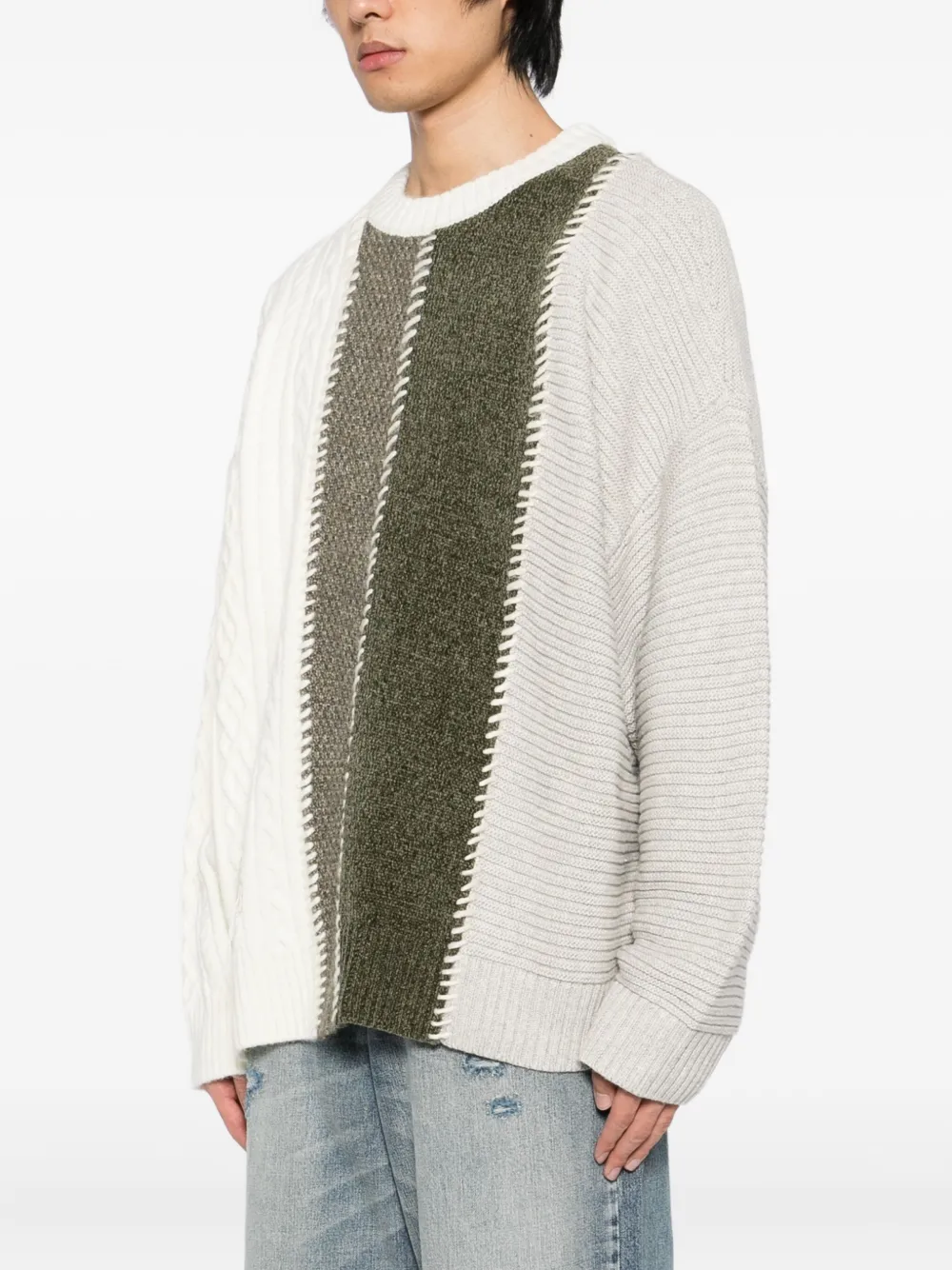 Five Cm Logo-patch Jumper In Multi