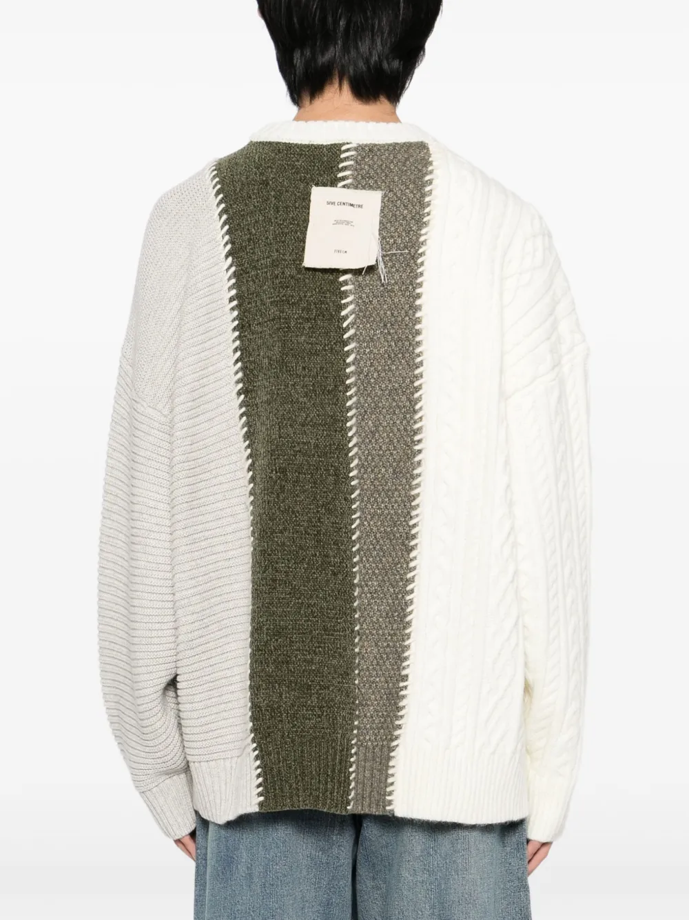 Five Cm Logo-patch Jumper In Multi