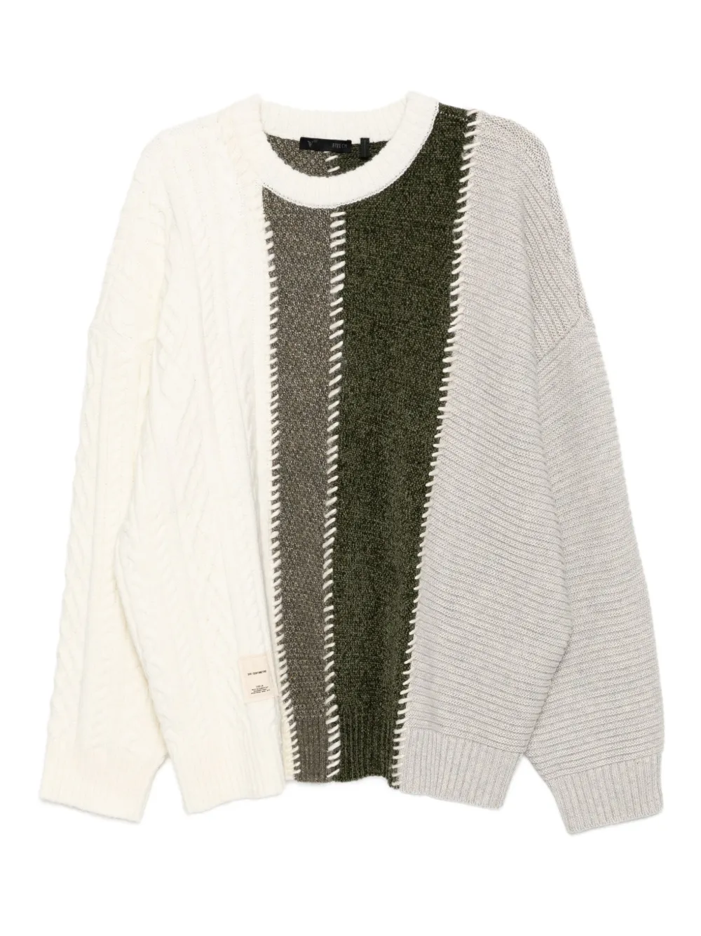 Five Cm Logo-patch Jumper In Multi