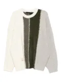 FIVE CM logo-patch jumper - Neutrals