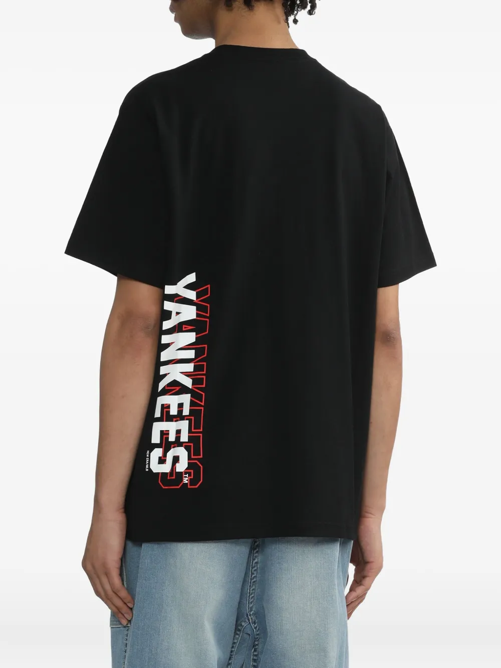 NEW ERA CAP Yankees T-shirt verfraaid met logo Zwart