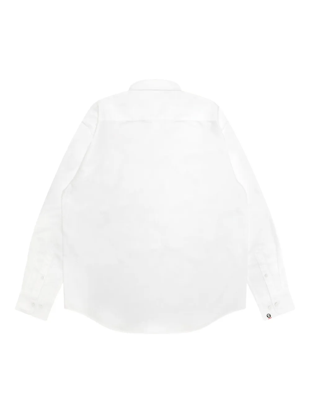 AAPE BY *A BATHING APE logo-patch button-down shirt - Wit