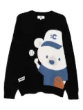 CHOCOOLATE bear-print jumper - Black