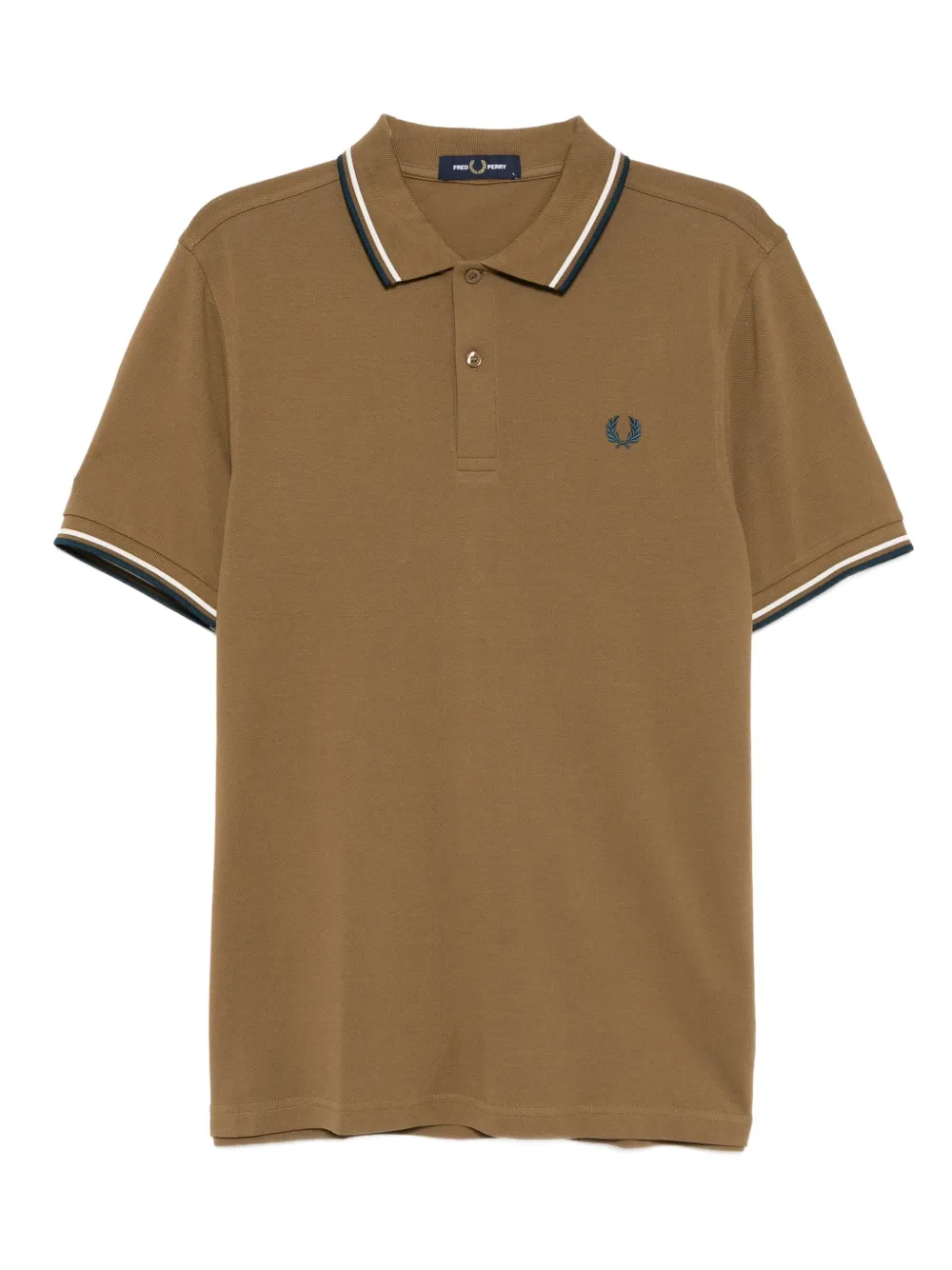 Fred Perry logo-embroidered polo shirt Bruin