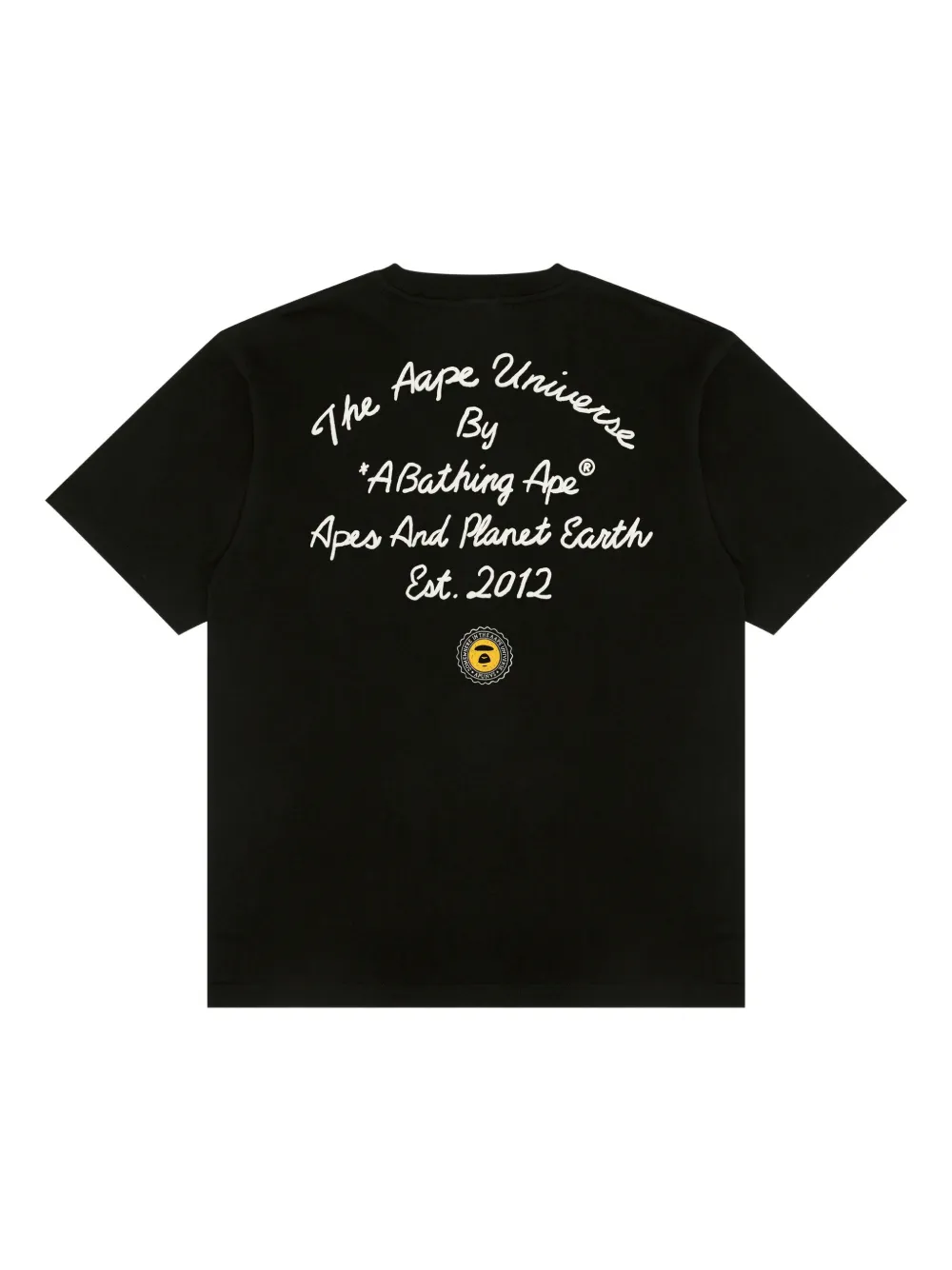 AAPE BY *A BATHING APE crest T-shirt - Zwart
