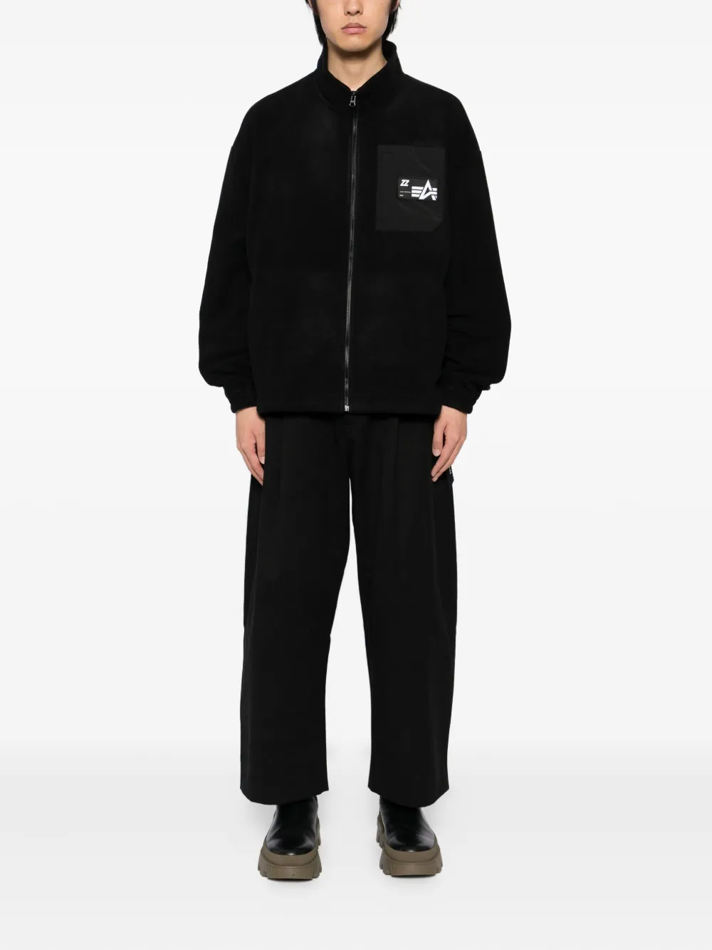 izzue logo-patch jacket | Bomber Jackets | Image 2