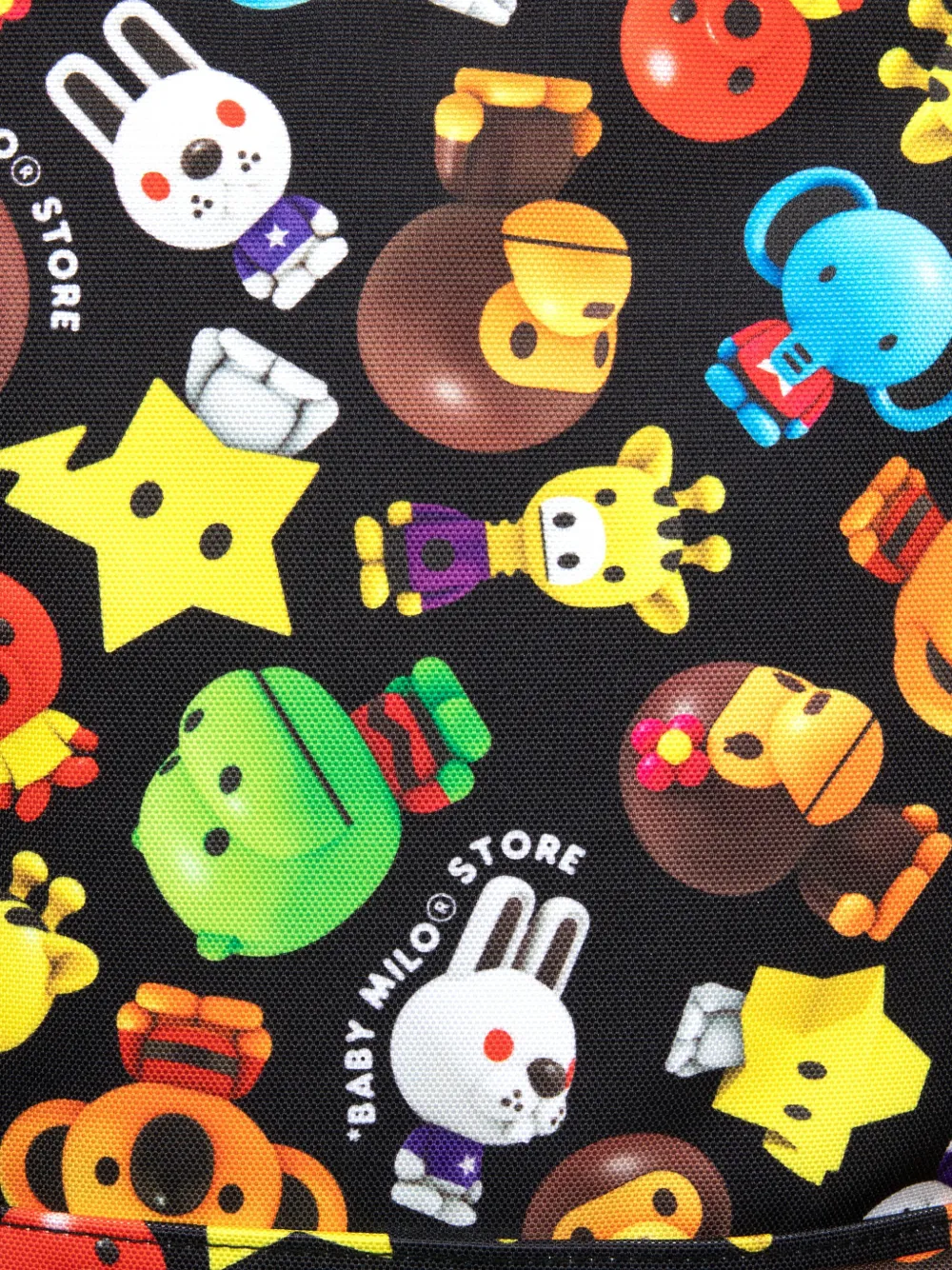*baby Milo® Store By *a Bathing Ape® Milo-pattern Backpack In Black