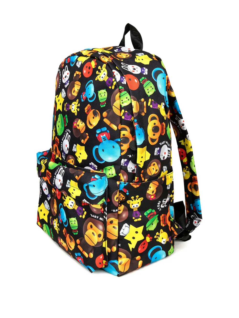 *baby Milo® Store By *a Bathing Ape® Milo-pattern Backpack In Black