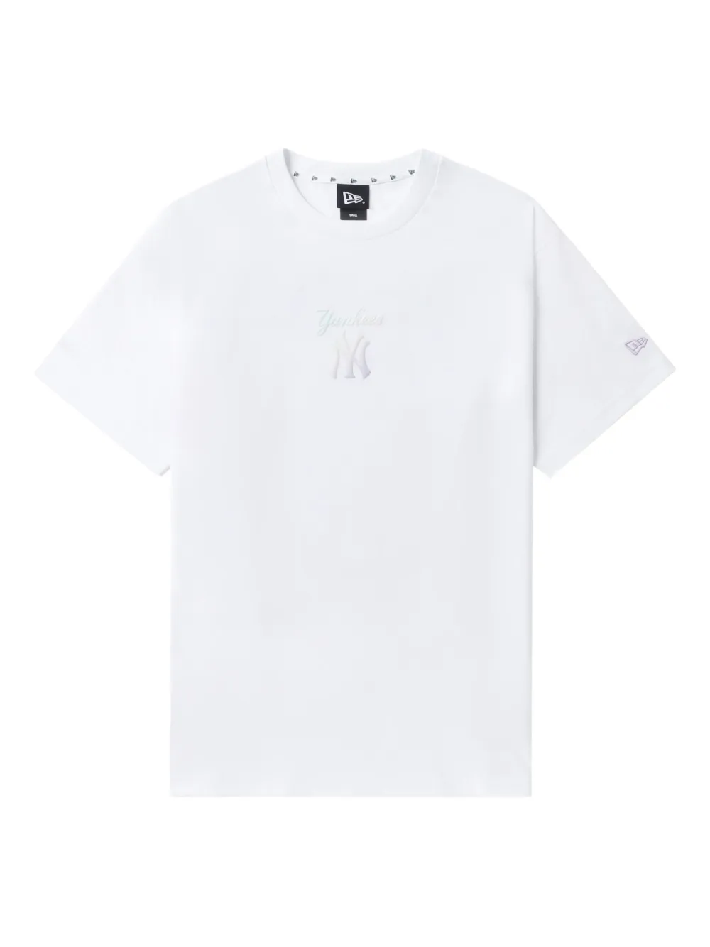 NEW ERA CAP New York Yankees iriserend T-shirt met logo Wit