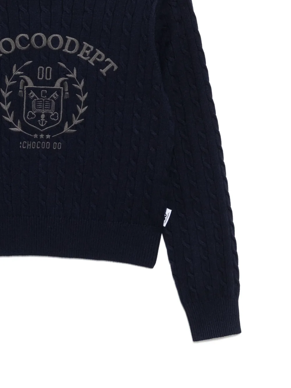 Chocoolate Logo-embroidered Jumper In Blue